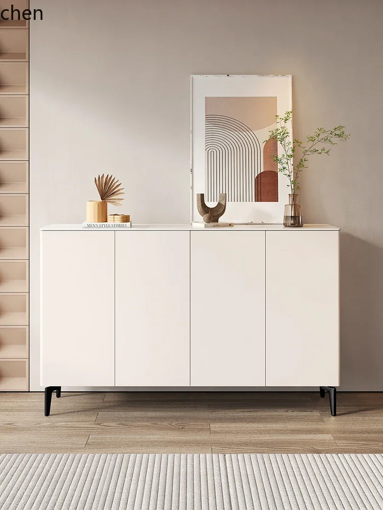 rock slab dining side cabinet simple modern light luxury kitchen locker living room wall household tea cabinet