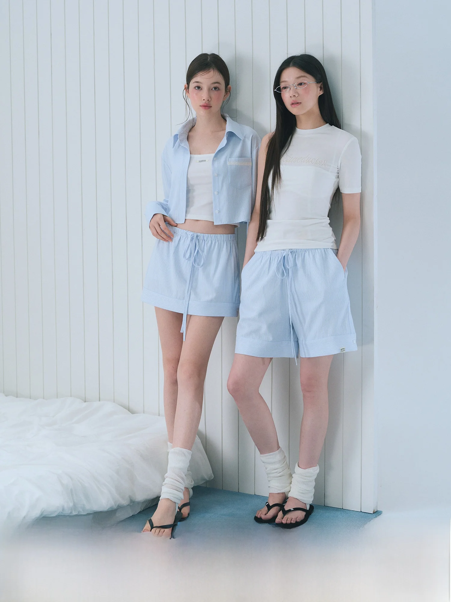 

LaluneDuCiel NEAT Simple Series, женские широкие брюки Dstring orts, комплект с юбкой, летний комплект из смеси хлопка для поездок на работу