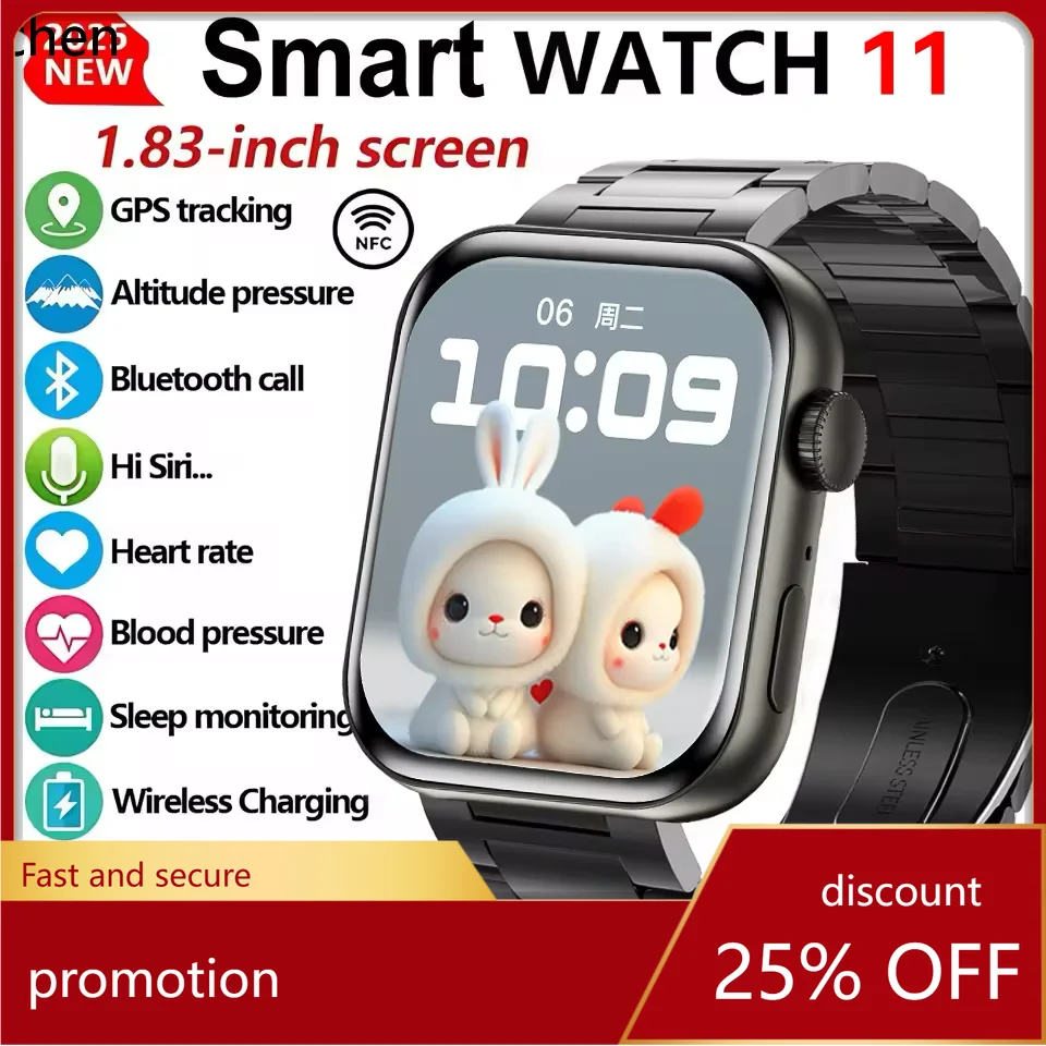 

YFY Smartwatch for Men with Body Temperature and Call Function, Always-on Display Sports Watch, Suitable for Women