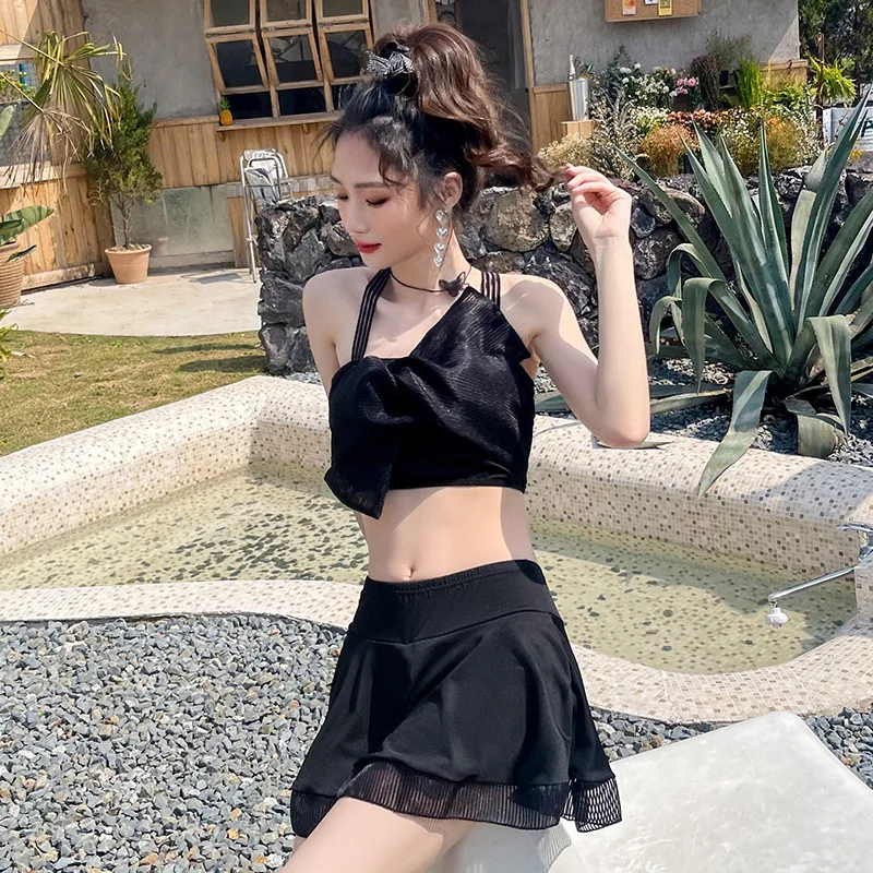 New Split Skirt Bikini Conservative Swimsuit Women's High-end Swimsuit Slimming Beach Swimsuit Wholesale