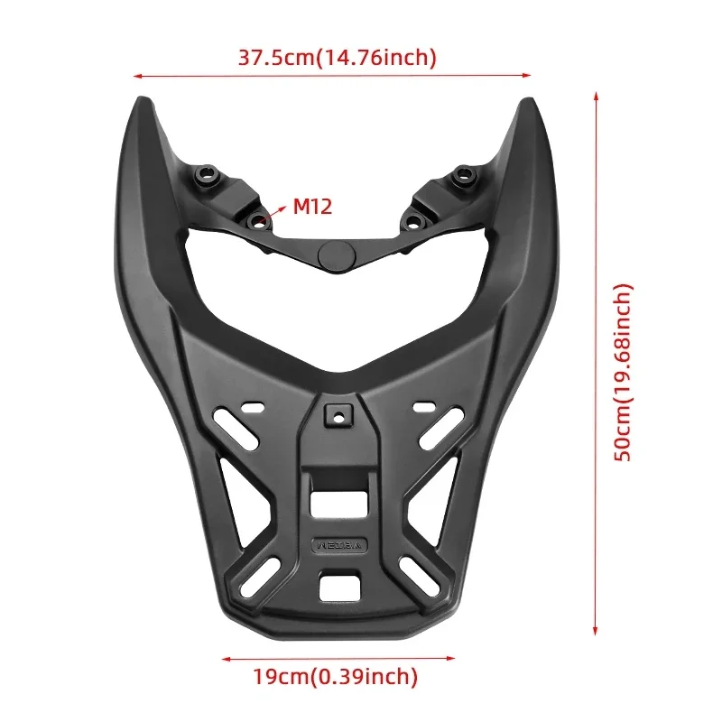 For Yamaha NMAX155 Motorcycle Aluminum Rear Rack Top Case Carrier Luggage Bracket Modified Accessories