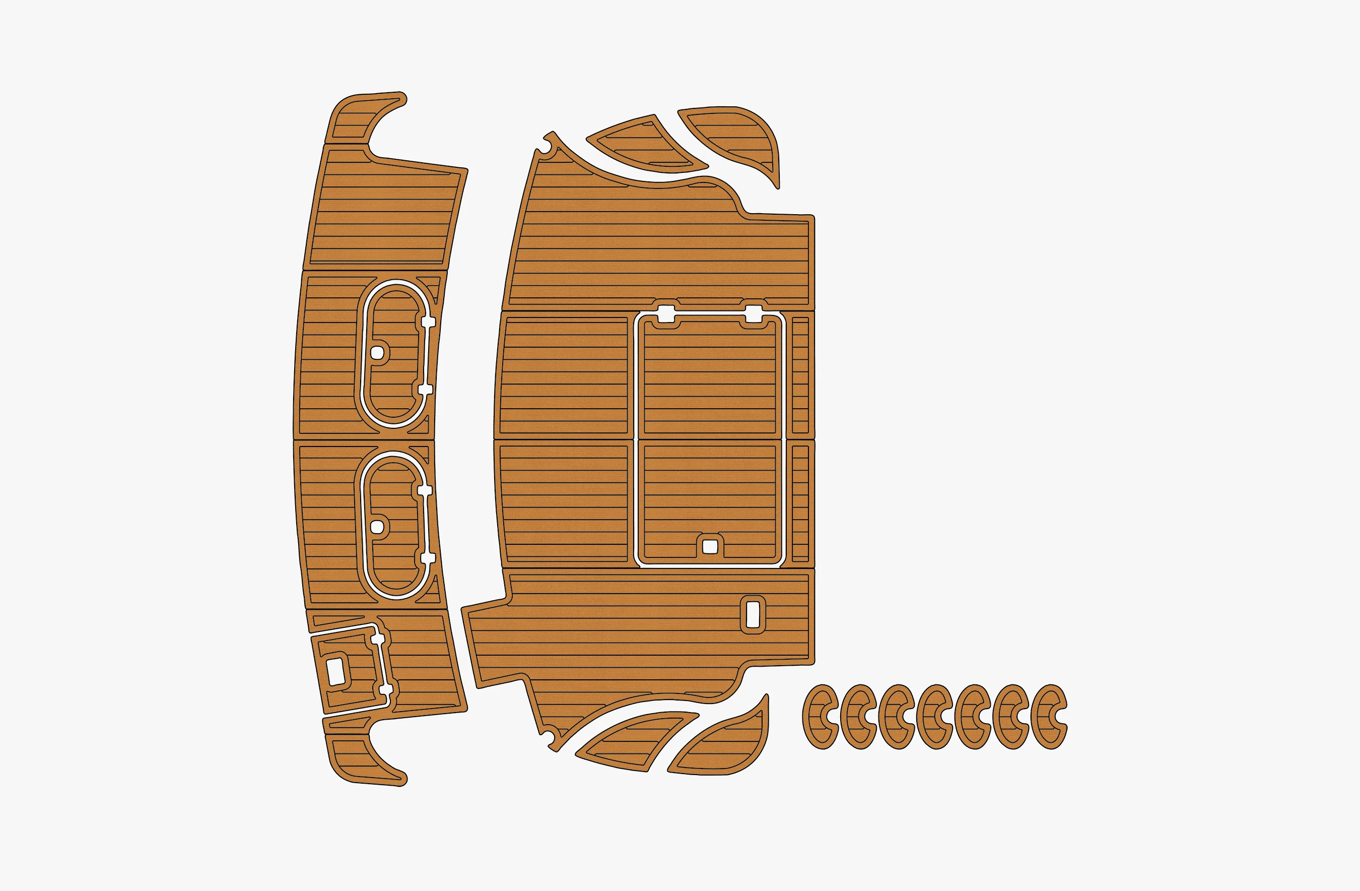 

1999-2001 Carver 530 Voyager 1/4 дюйма, 6 мм, пена EVA, нескользящий ПВХ, настил из тикового дерева, морской коврик,...ek, водный ковер, морской пол