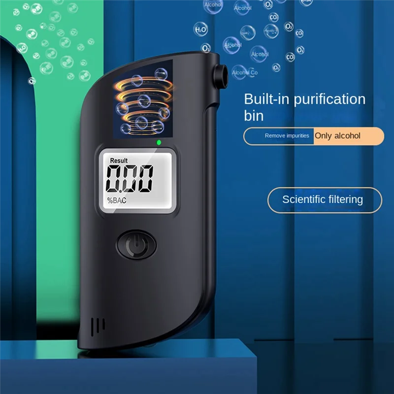 ABJO-1 шт. тестер алкоголя Mr689 детектор концентрации алкоголя в выдыхаемом воздухе черный пластиковый высокоточный измерительный прибор