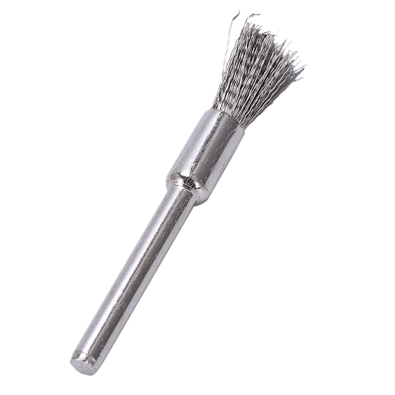 10 pc Stainless Steel 1/4 inch (6mm) Pen Wire Brush #532 with 1/8 inch (3mm) Shank for Dremel and Compatible Rotary Tool