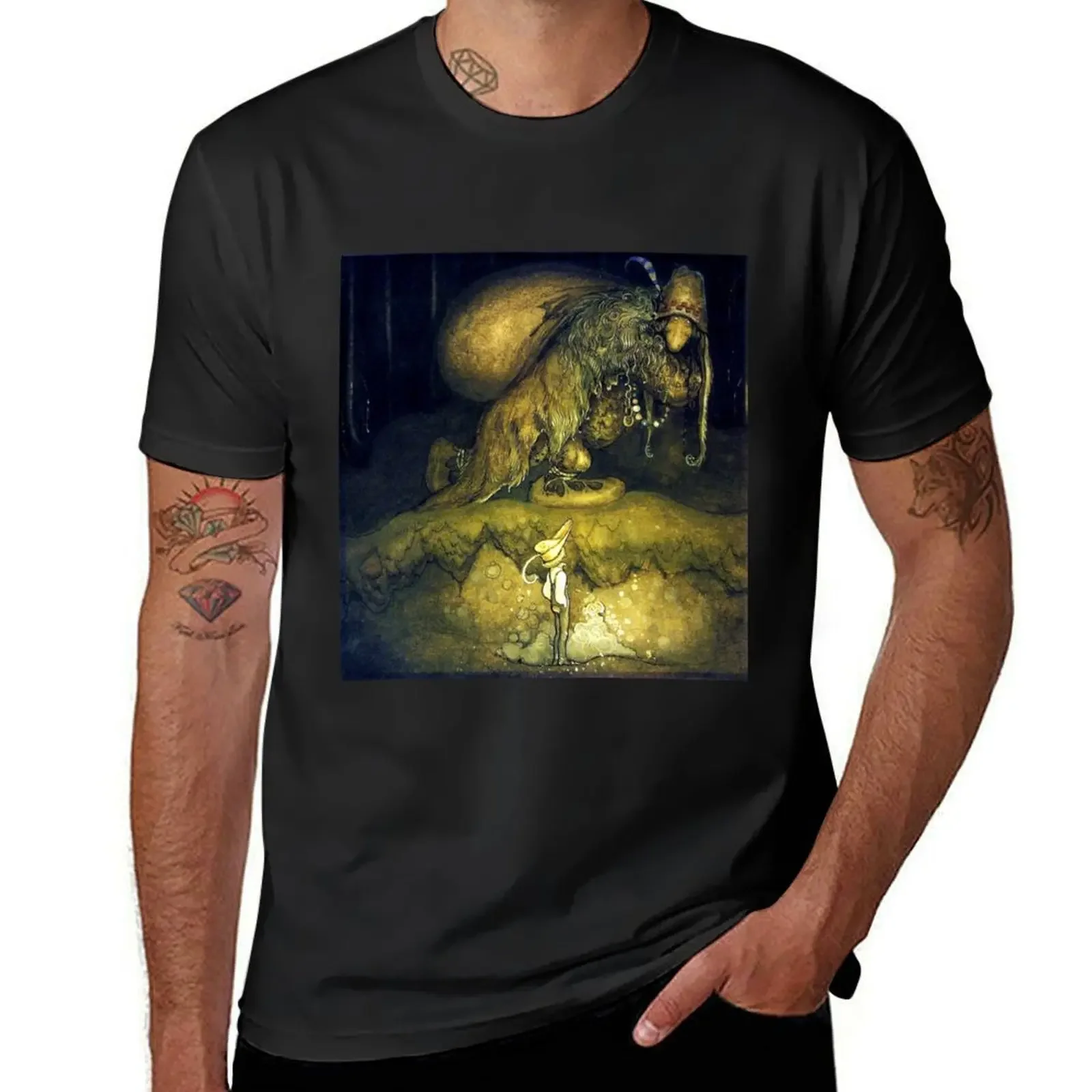 The Adventure - John Bauer T-Shirt anime clothes korean fashion mens graphic t-shirts