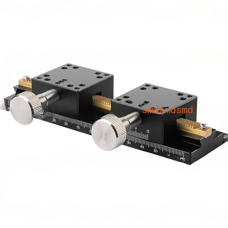 Type Dovetail Slide Table Manual XY Axis Precision Displacement Slide Table Optical Instrument Long-stroke Anti-static Slide