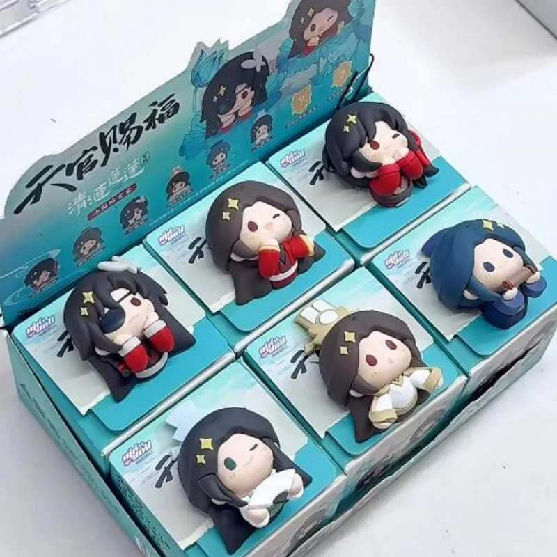 

Genuine Heaven Officials Blessing Blind Boxes Clear Lotus Refrigerator Sticker Mystery Box Model Collection Dolls Anime Toy Gift