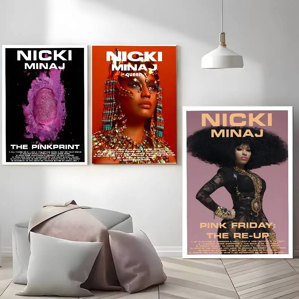 ملصق N-Nicki Minaj Pink F-Friday ملصق ذاتي اللصق مناسب لأي سطح جدار مقاوم للماء والرطوبة #3