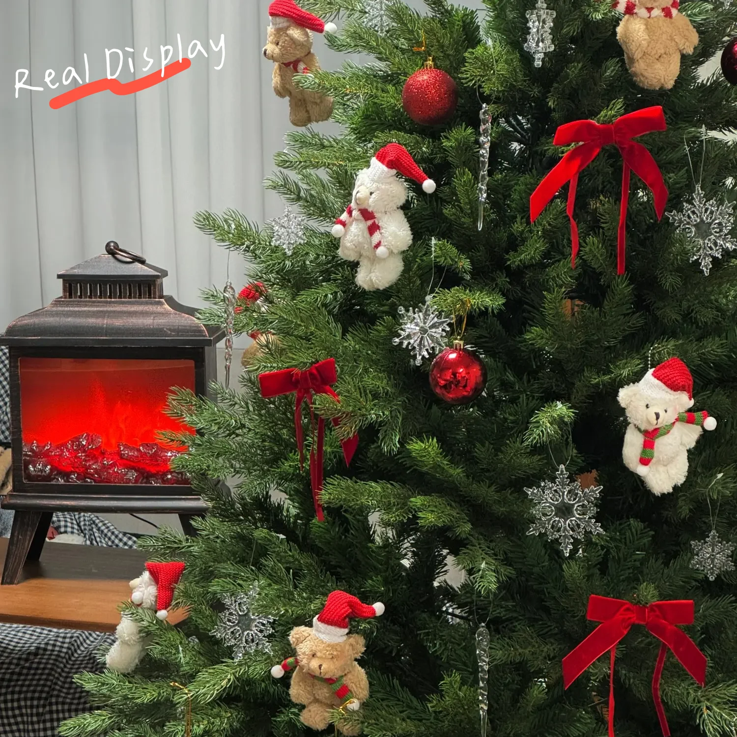 8-32pcs Christmas Mini Teddy Bears Bulk Xmas Bear Plush Dolls Tiny Soft Bear Dolls Party Favors for Christmas Tree Decorations