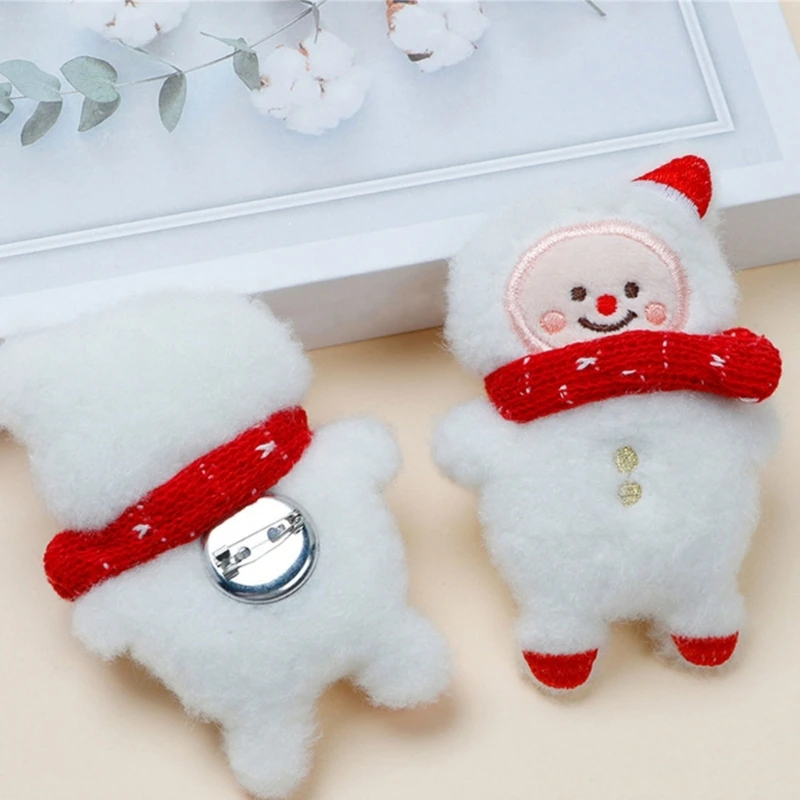 Christmas Tree Pins Christmas Brooch Santa Lapel Pins Snowman Badge Breastpin