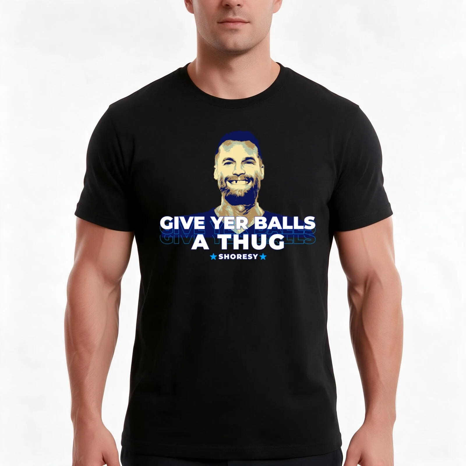 give yer balls - Shoresy T-Shirt, Summer Casual Cotton Tee, Oversized Streetwear Tops, Vintage Graphic Print, Unisex Men Women
