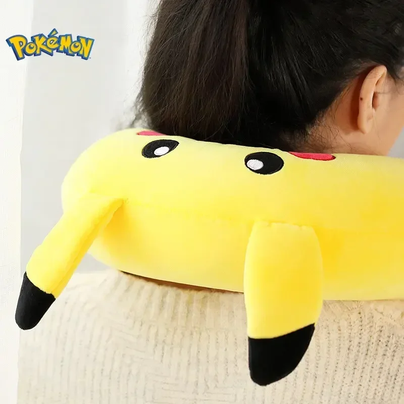 U Shaped Neck Pillow Cute Nap Toy Anime Pikachu Memory Foam Neck Pillows Soft Travel Pillow Sleeping Pillow For Lunch Break