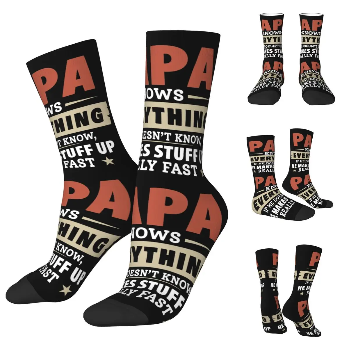 

If Dad Can't Fix It We're Screwed Men and Women printing Socks,fashion Applicable throughout the year Dressing Gift