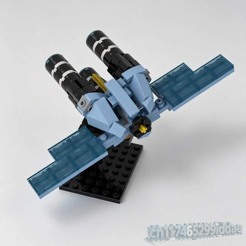 118PCS Space Exploration Spacecraft MOC Model Building Blocks Brick Spaceship DIY Assembly Creative Toy Gift Collection Display