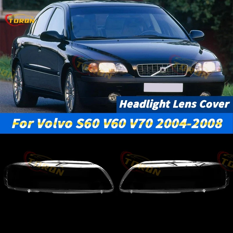 

For Volvo S60 V60 V70 2004 2005 2006 2007 2008 Car Headlight Cover cap Headlamp Shade Head Lamp headlight lamp cover car parts