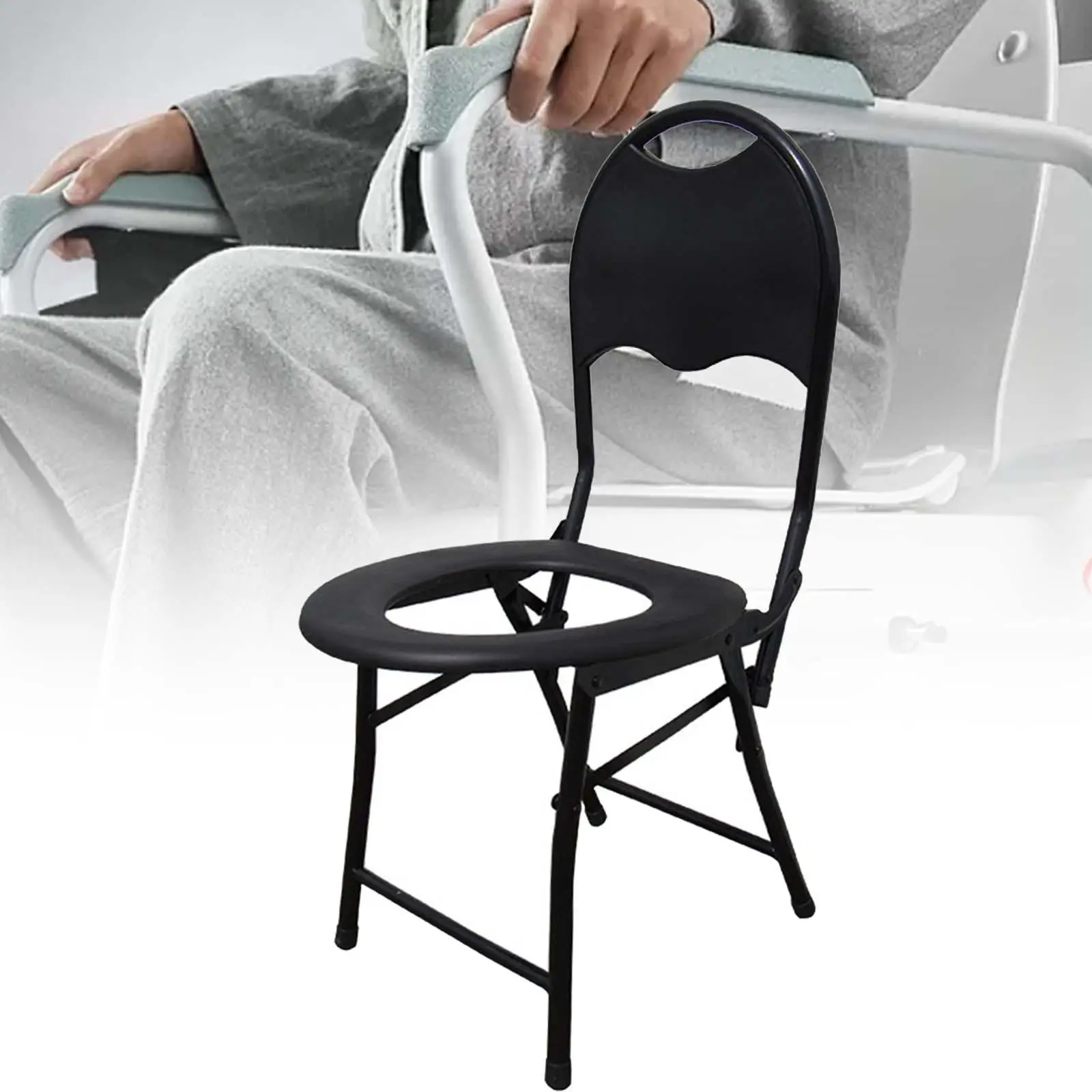 Squatting Toilet Stool Chairs Non Slip Widen Panel Washable for Bathroom