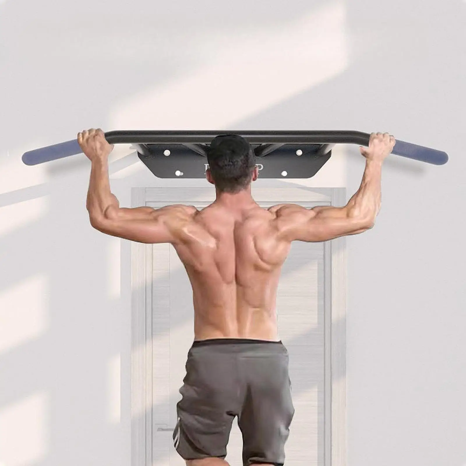 Doorway Pull up Bar Door Horizontal Bar Indoor Workout Gym Home Use Door Pull up Bar Wall Mount Arms Pull up Bar for Doorway