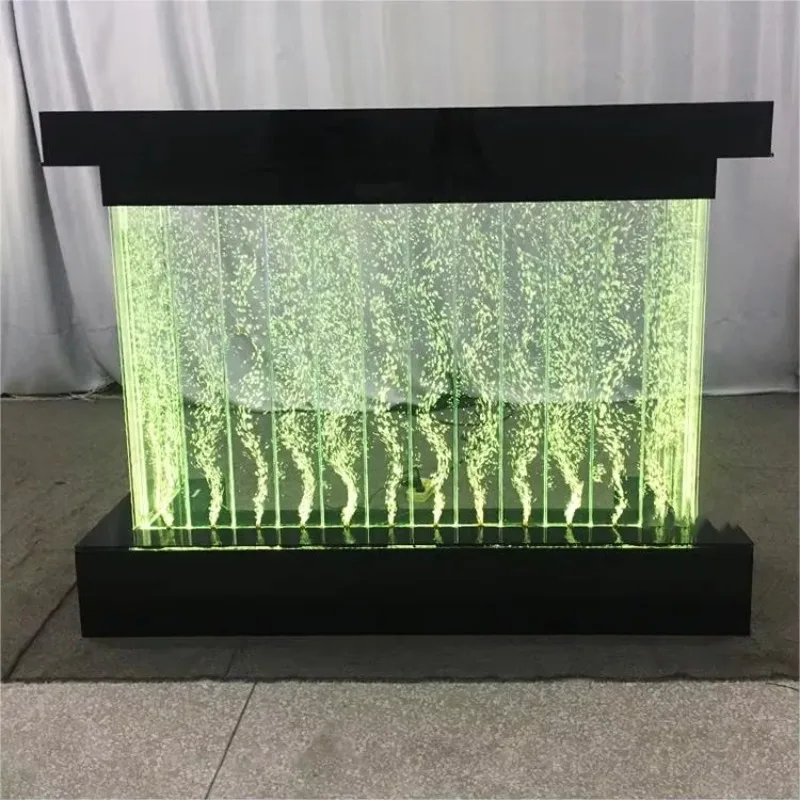 Custom Acrylic Water Bubble Wall With RGB LED Light Changeable Colors Room Divider For Hotel And Modern Home Decor