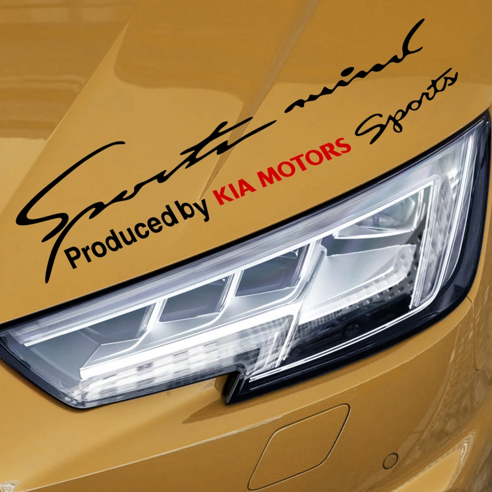 1/2Pcs Car Head Eyebrow Decoration Sticker Light Eyebrow Decal For KIA Sportage Ceed Optima Picanto Rio Soul Cadenza Sorento KX5