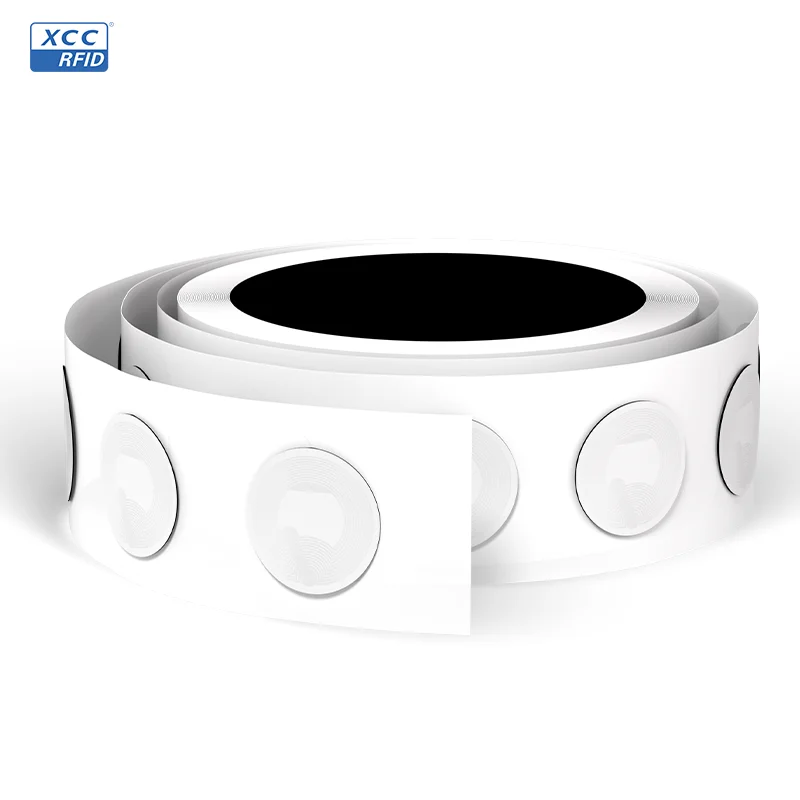 

Антиметаллические NFC-наклейки, белые клейкие этикетки для идентификации и обслуживания оборудования по управлению активами на металлических стойках