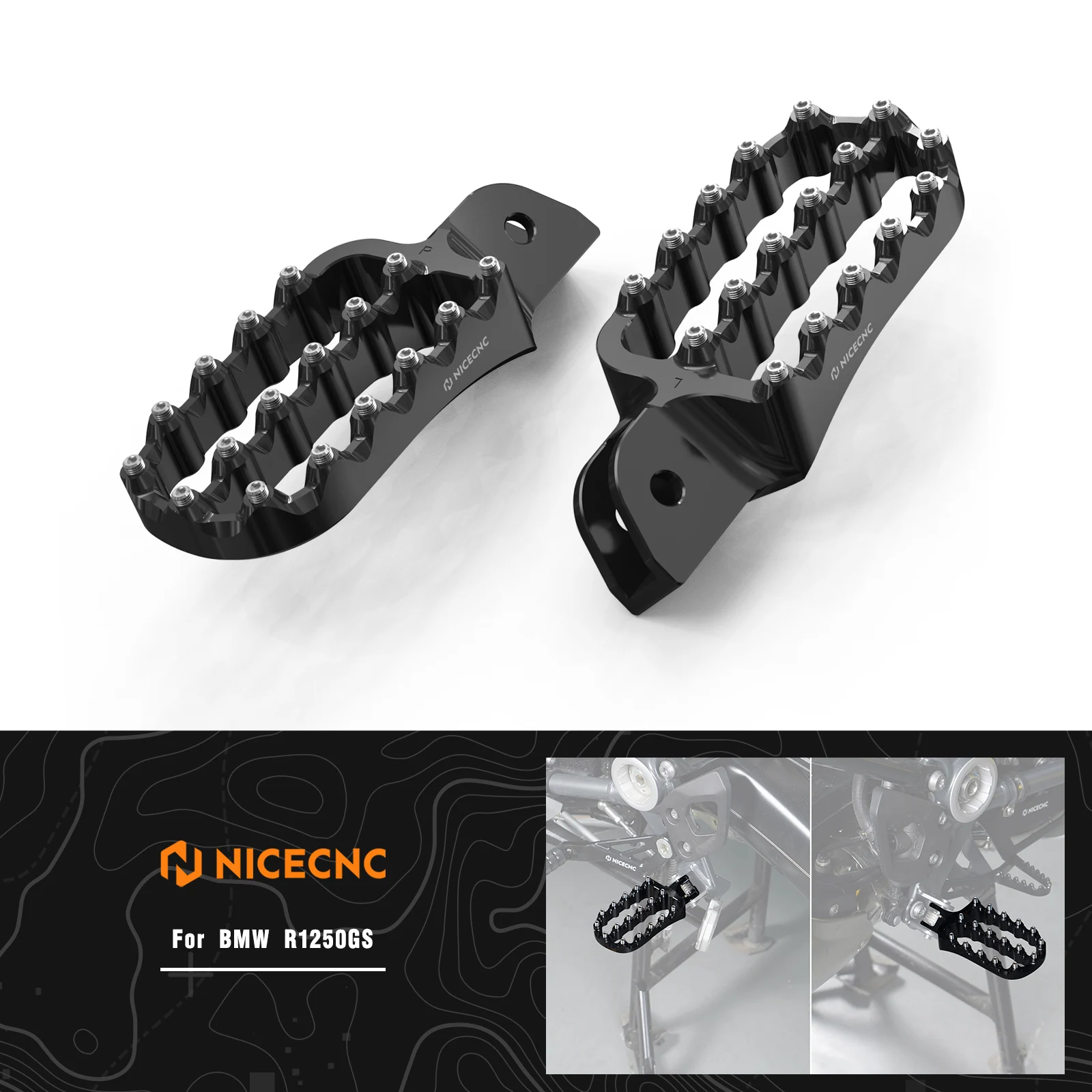 

Footpegs Footrest Gear Shift Lever For BMW R 1250 GS 2019-2023 R1250GS Adventure 2019-2024 R 1200 GS R1200GS Adventure 2013-2018