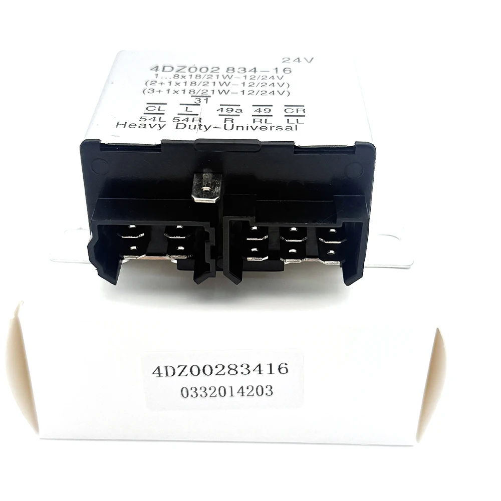 New High Quality OE:4DZ00283416 0332014203 For Benz 24V 10Pins Automobile Flasher Relay Heavy Duty-Universal