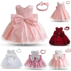 Baby Girl Dress Party Dresses for Girls 1 Year Birthday Princess Dress Lace Christening Tutu Gown Baby Wedding Baptism Costume