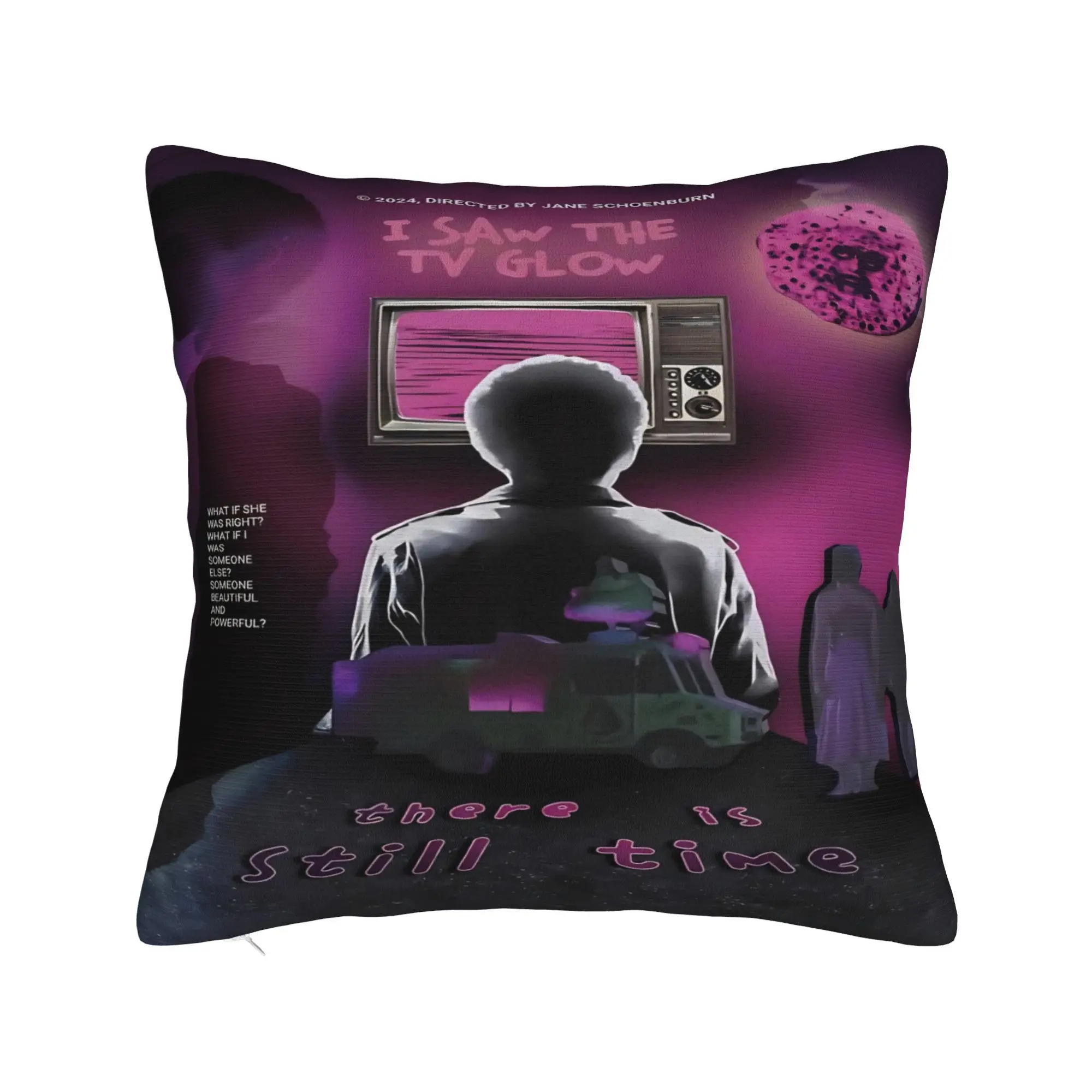 Stylish Car I Saw The TV Glow  Decoration Pillowcases Accessories  Pillow Cover Zippered Multiple Sizes
