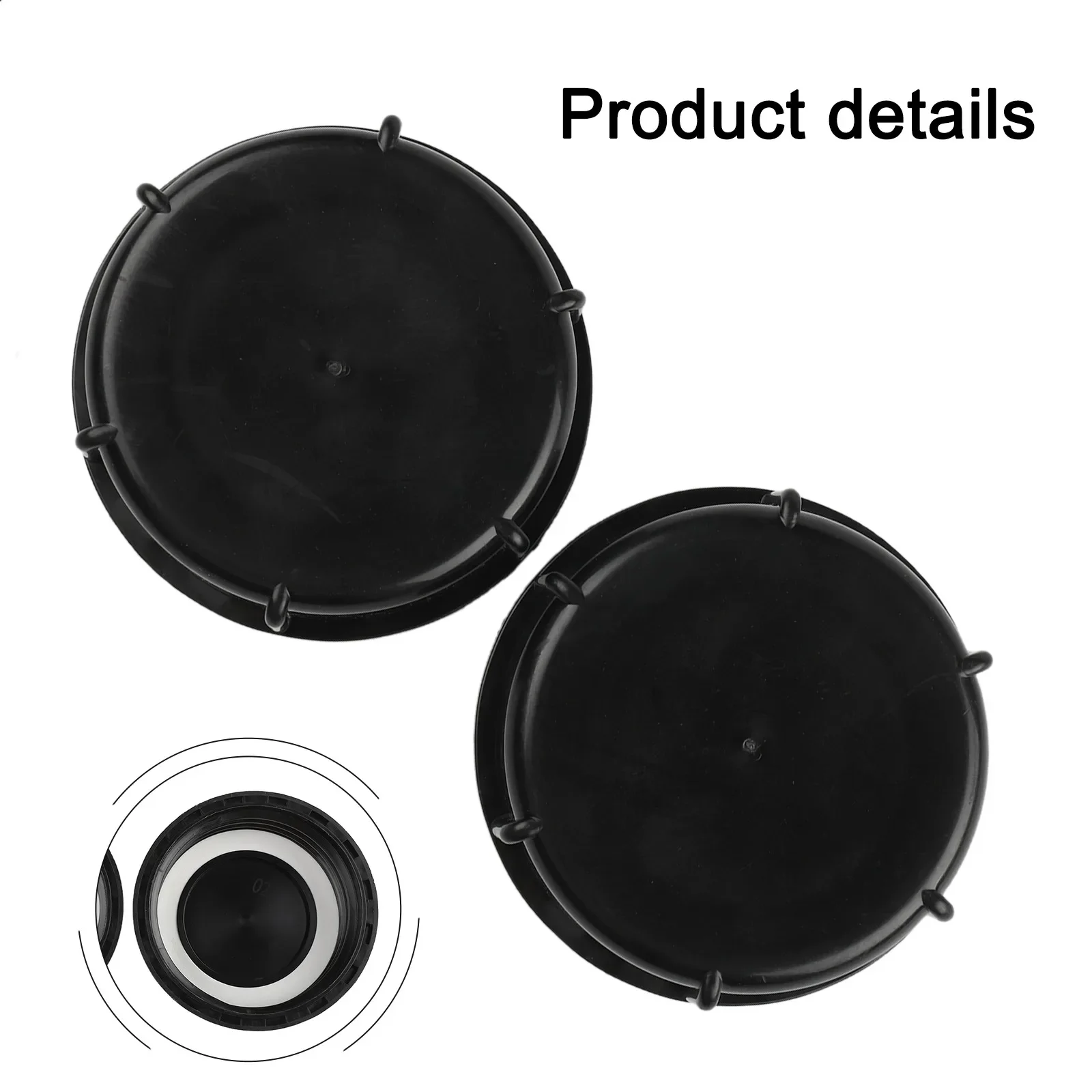 2 Piece IBC Ton Container Cap Valve Cover For S100x8 DN80 Threaded Outlet Armature Size 100mm Groove Thread Compatible