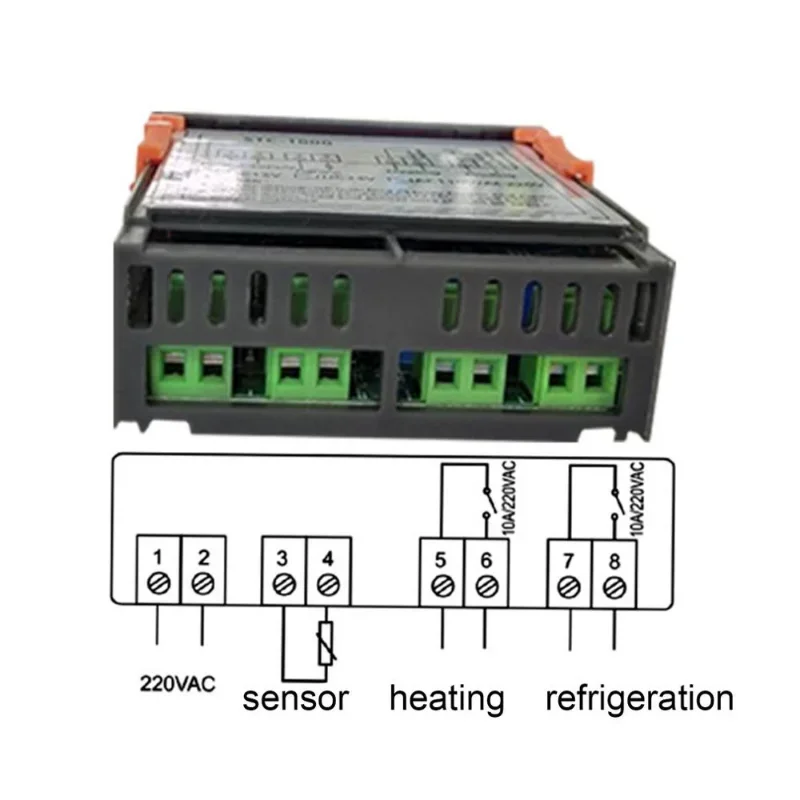 Termostato Digital de alta precisión, controlador de temperatura, termómetro, Sensor, higrómetro, medición, STC-3000, 12V, 24V, 220V