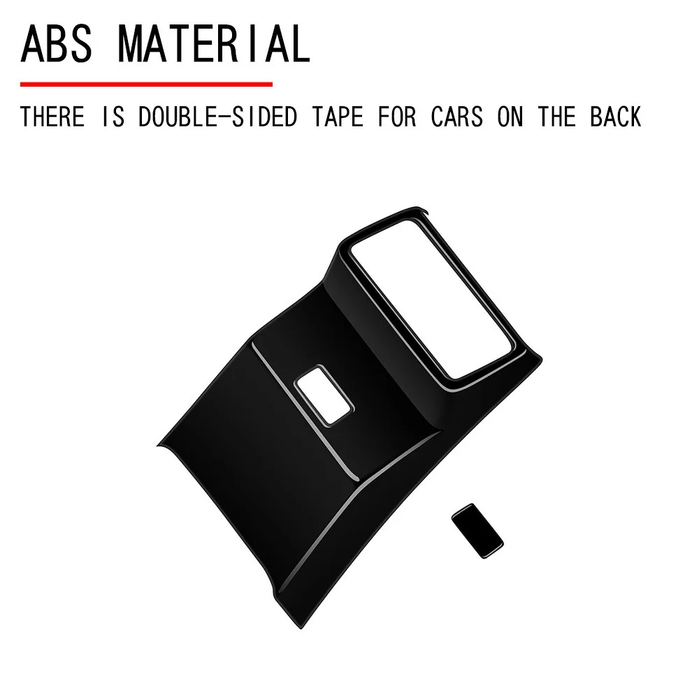 Car Accessories For Mazda CX-5 CX5 2026 2027 Low Version ABS Interior Rear Air Vent Anti‑Kick Outer Frame Trim Cover