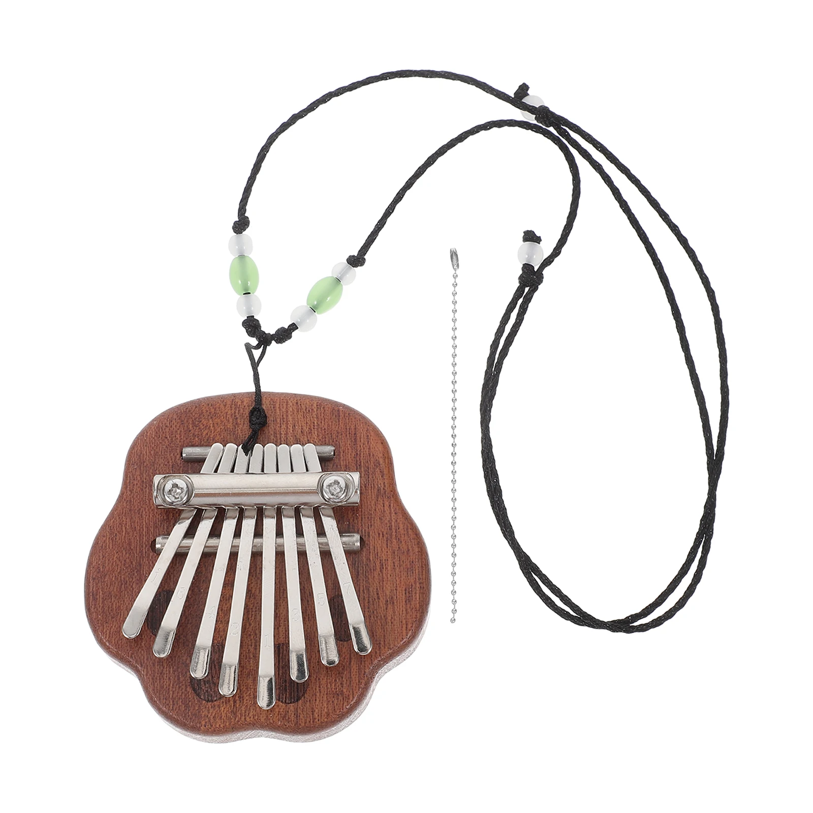 

Pentagram Finger Piano Thumb Mini Wood Kalimba Musical Instrument Portable Decor Beginner Kids Professional Clear Sound