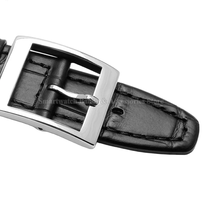 Genuine Leather Strap 17mm 19mm for Swatch Series Waterproof Sport Wrist Band Cowhide Watch Band Metal Pin Calsp Strap Accessory