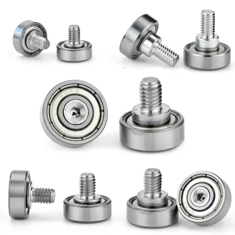 1-30pc NTBG Series External Thread Type Bearing Metal With Screw Bearing Stainless Steel M6 M8 M10 Bolt Screw M4 Flat Wheel