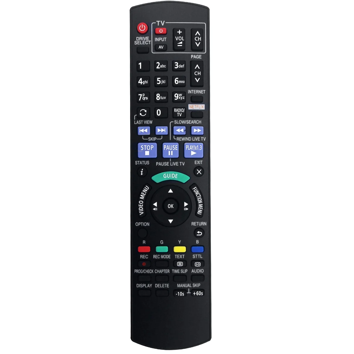 

Замените пульт дистанционного управления N2QAYB001042 для Panasonic DMRHWT250 DMRHWT250GL DMR-HWT250