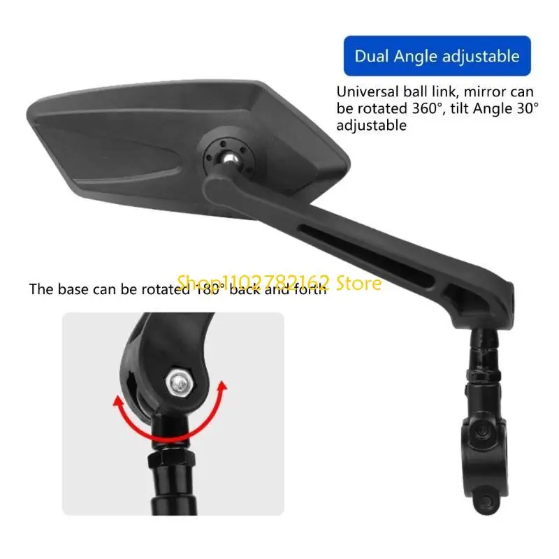 

547B 1 Pair Rotating Reflector Bike Handlebar Mounted Rear View Reflector Cycling Reflector Mountain Road Bike Safety