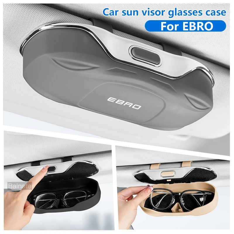 Caja de gafas para coche, parasol, soporte para gafas para EBRO S700 EBRO S800 S400 2025, estuche de almacenamiento para gafas a prueba de golpes, accesorios para coche