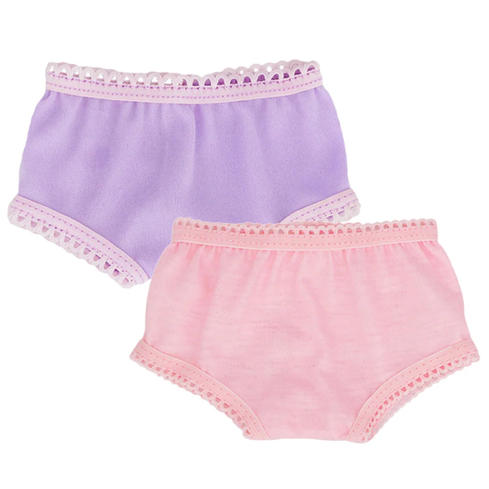 2 Pcs Panties Girls Toys 18-inch American Accessories Clothes Bottoming Shorts Pretend Underpants for Baby