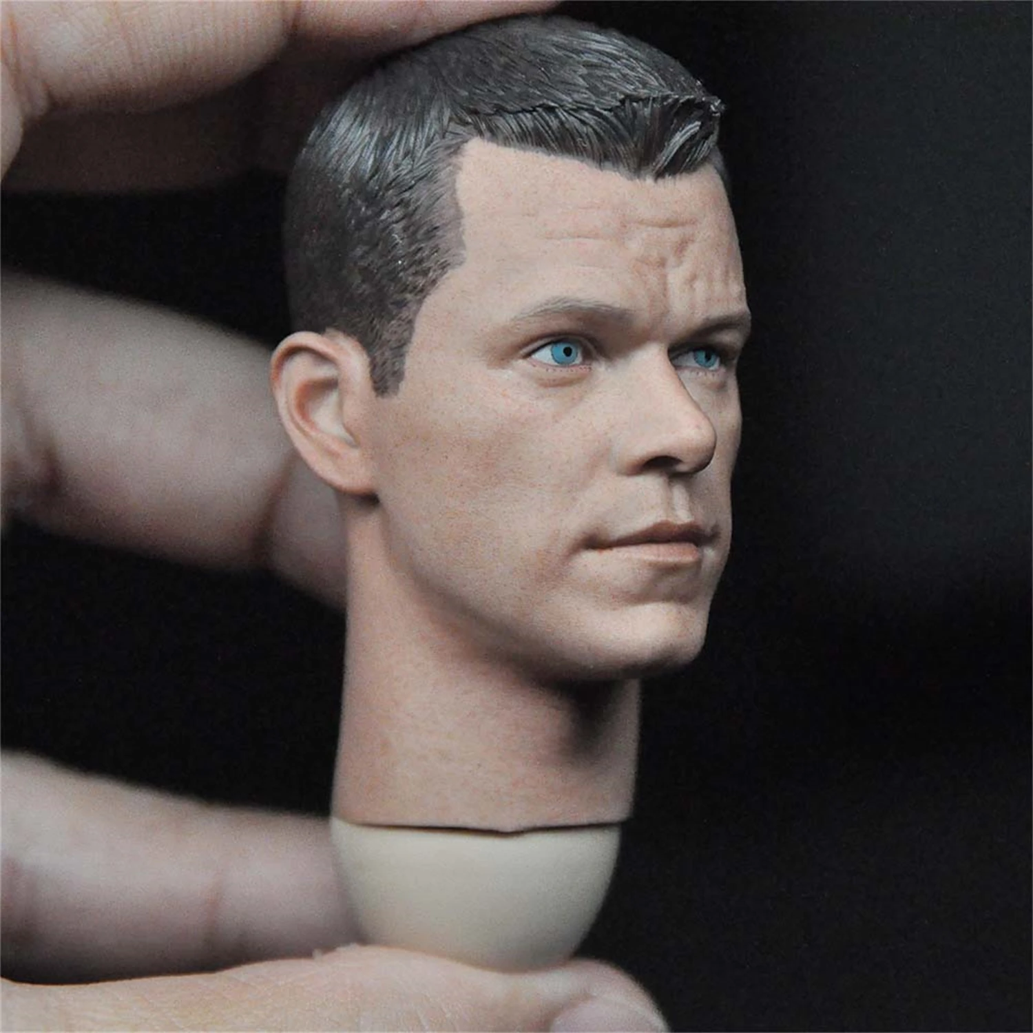 1/6 Scale Head Carving Matt Damon Male Soldier American Star Young Model PVC Long Neck  12 Inch Action Figure Body Doll 