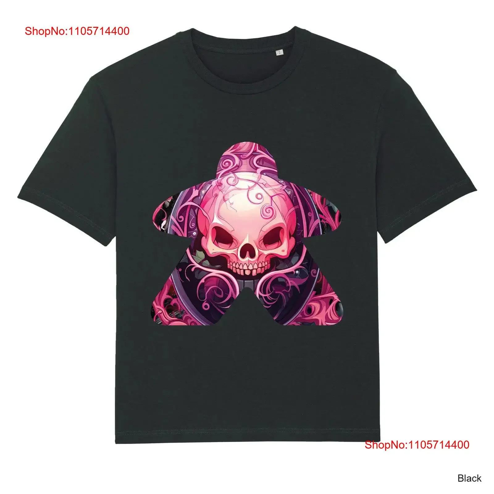 Halloween Meeple 16 Board Game T Shirt Tabletop Gaming Geek Dice Comedy Unique Black Funny Top Gamer Cool Artwork Print Stylish