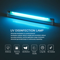 8W 6W 220V Ultraviolet UV Sterilizer Lamp T5 Light Bulb Tube Bactericidal UVC UVB LED Sterilizer Mites Light EU US Quartz Lamp