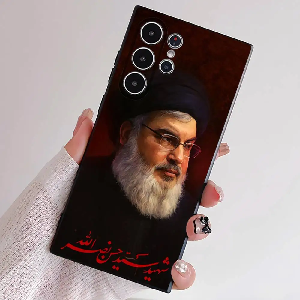حافظة هاتف لبنان حسن نرسالله حافظة TPU ناعمة صديقة للبشرة متوافقة مع سامسونج S21/S22/S23/S24/S25 FE/Plus/Ultra
