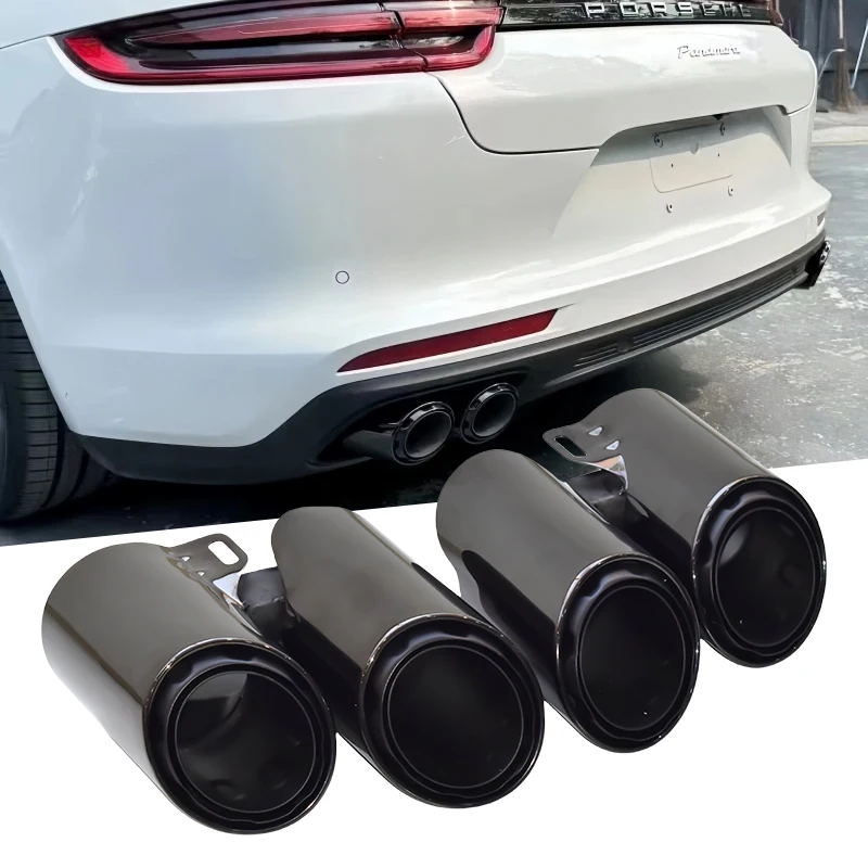 

Автомобильный выхлопной наконечник для Porsche Panamera 971 2017-2024 года, обновление до GTS Turbo S, высококачественный глушитель SUS304, двойная выхлопная труба
