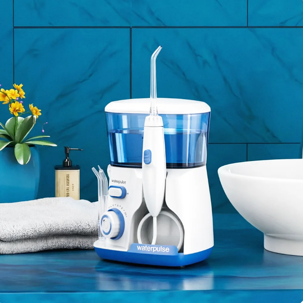 Electric Water Jet Flosser Oral Irrigator Dental Equipment Teeth Cleaner Oral Hygiene Oral Care 5 Tips 800ml Water Tank