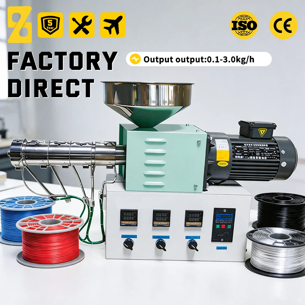 CT30 Twin-Screw Extruder Machine Laboratory Plastic Mixing Granulator Desktop 3KG/H Mini Extrusion Machine for PETG PLA PA ABS