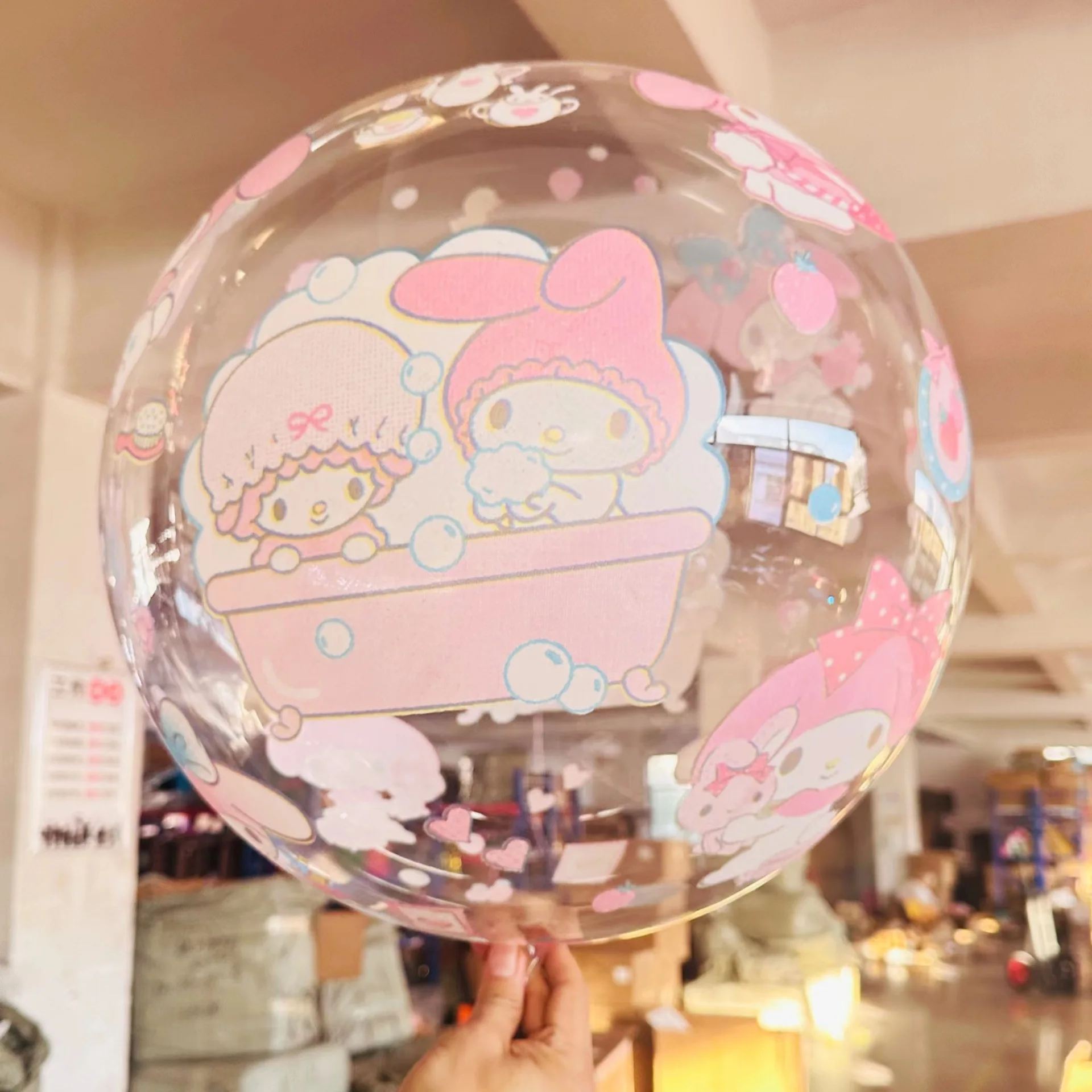 10 Stück Sanrioed Hallo Kitty Kuromi Luftballons 24 Zoll Kreis Cartoon Ballon Kind Spielzeug Geburtstags feier Dekoration Wohnkultur Mädchen Geschenk