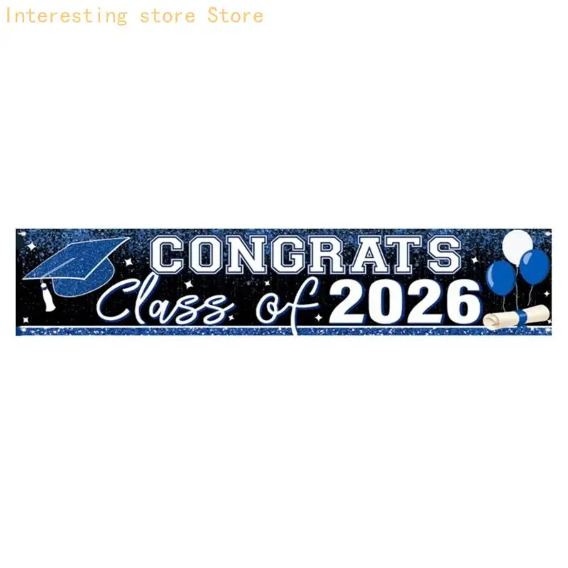 2026-Abschlussbanner großen Format für 2026-Zeremonien, Schulveranstaltungen, Foto 55KC – Detail 9