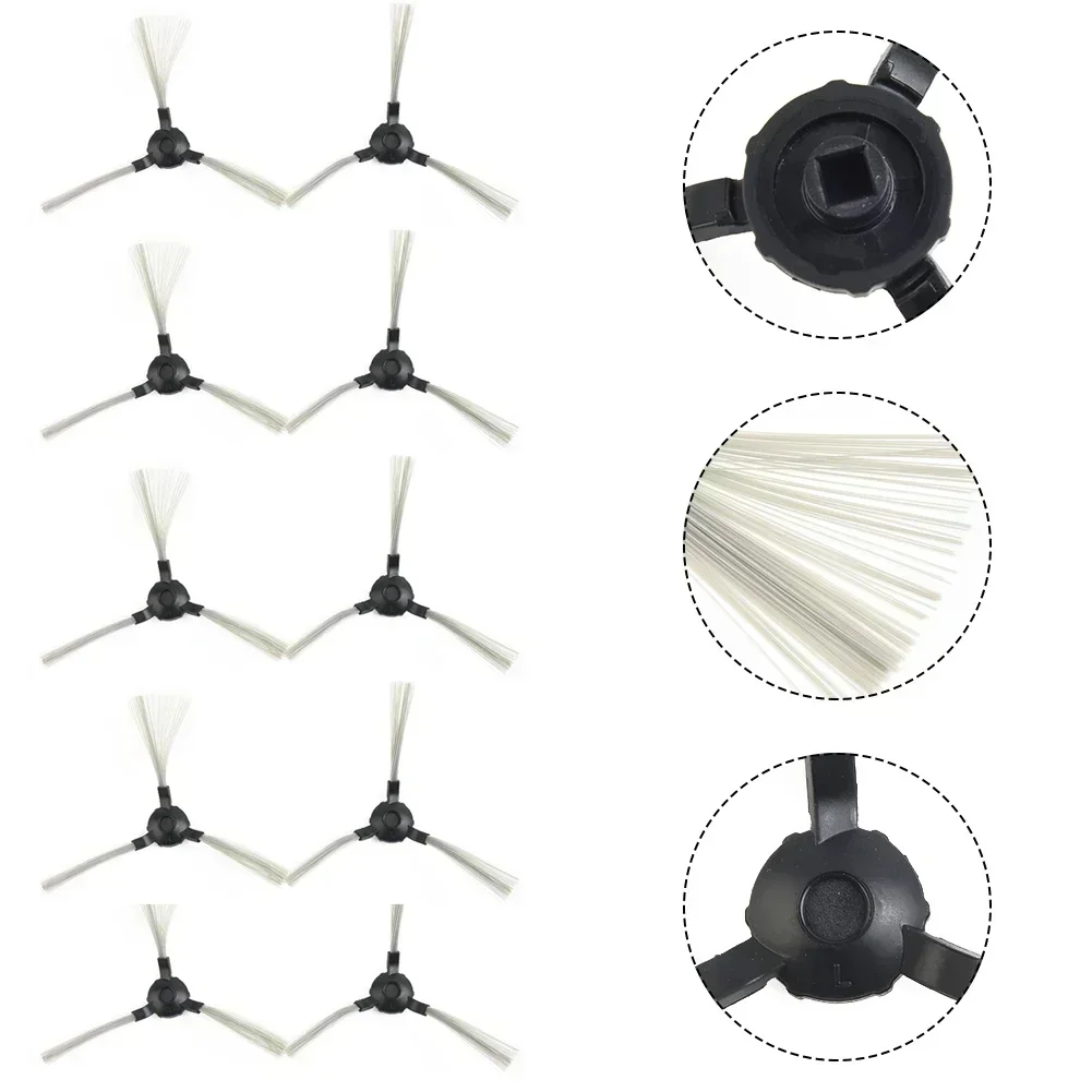 10 قطعة فرش جانبية لـ MD 16192 Md 18500 Md 18501 Md 18600 قطع غيار المكنسة الكهربائية استبدال الملحقات