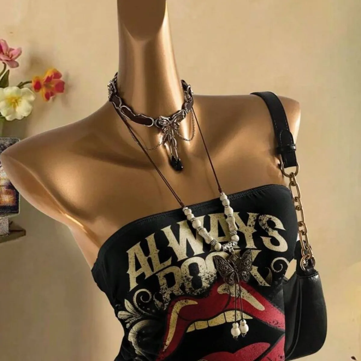 

Уличная одежда 90-х годов в стиле гранж Gyaru Tube Top с надписью, готическая майка Y2k Shoujo Girl, эстетическое забавное боди с графическим рисунком, женские блузки
