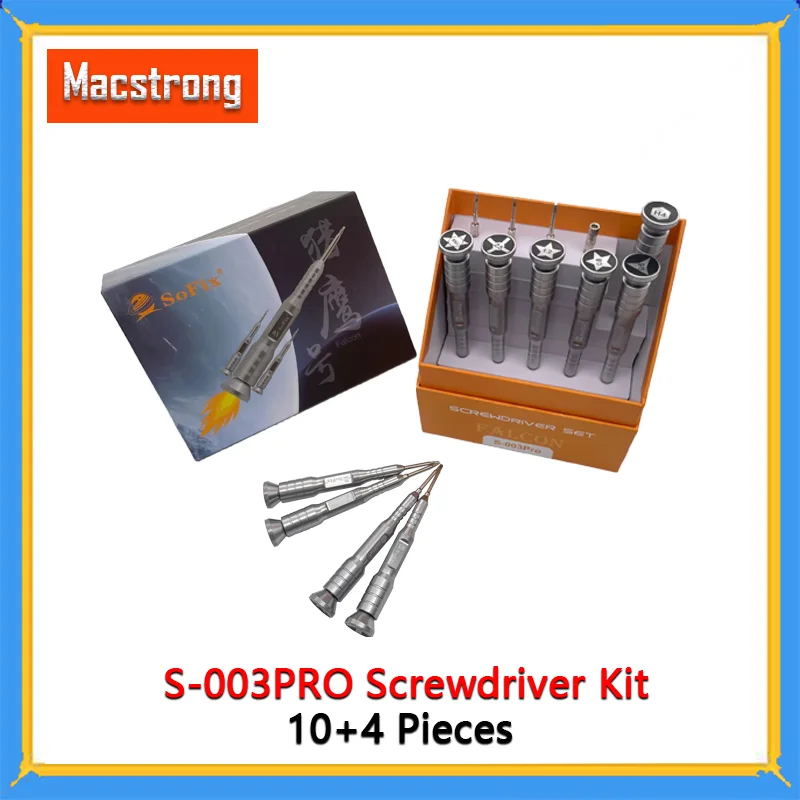 

New S-003PRO Screwdriver Set For Macbook Mac Microsoft tablets All Android Phones Screw Full Range Removal Installation Repair